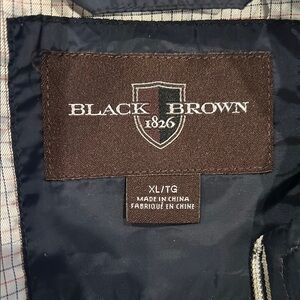Black Brown 1826 Brown Brand Patch Jacket with Navy Lining